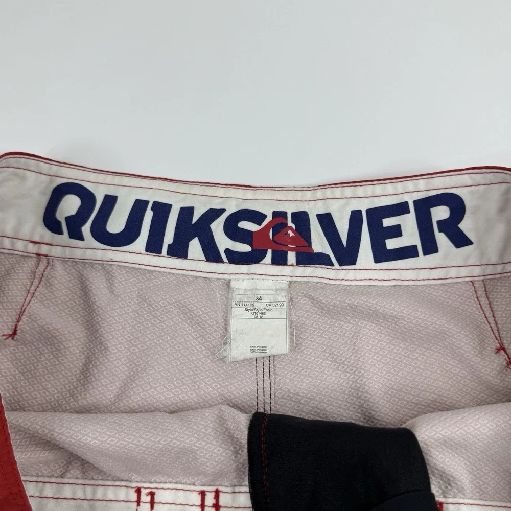 Quiksilver NHL Montreal Canadians Swim Trunks Board Shorts Size 34 11